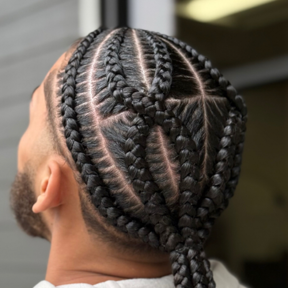 Cross Over Design at Braids By Lasting Beauty in Happy Valley, OR