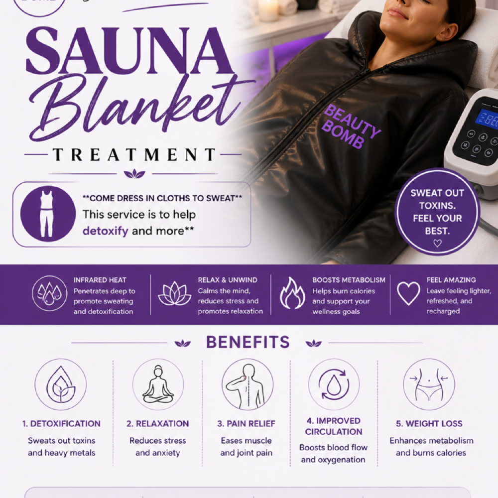 Sauna Blanket Treatment at Beauty Bomb Spa in Lawton, OK