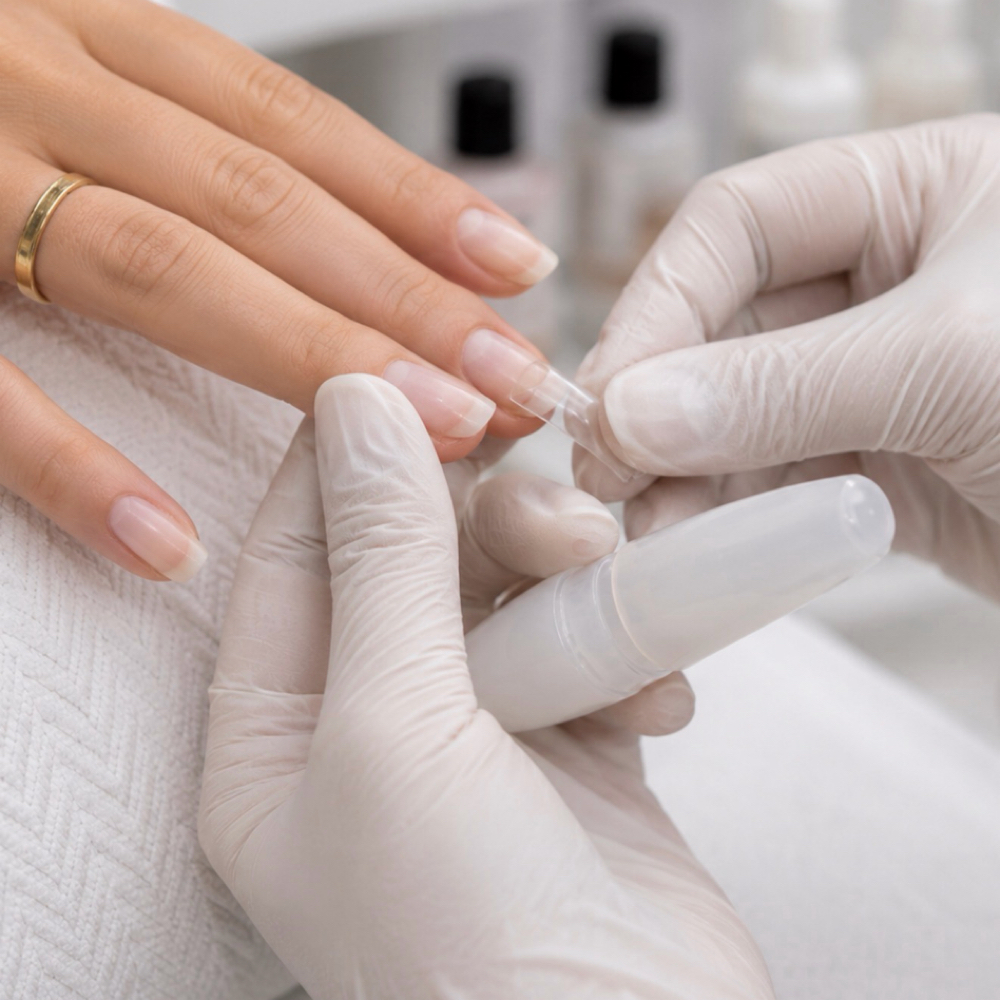 Acrylic Tip Extension Repair at 7 1 8 Beauty Bar in Hoboken, NJ