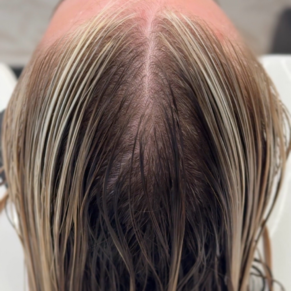 Partial Highlight W Blowout at Sol Hair Studio in Marlton, NJ