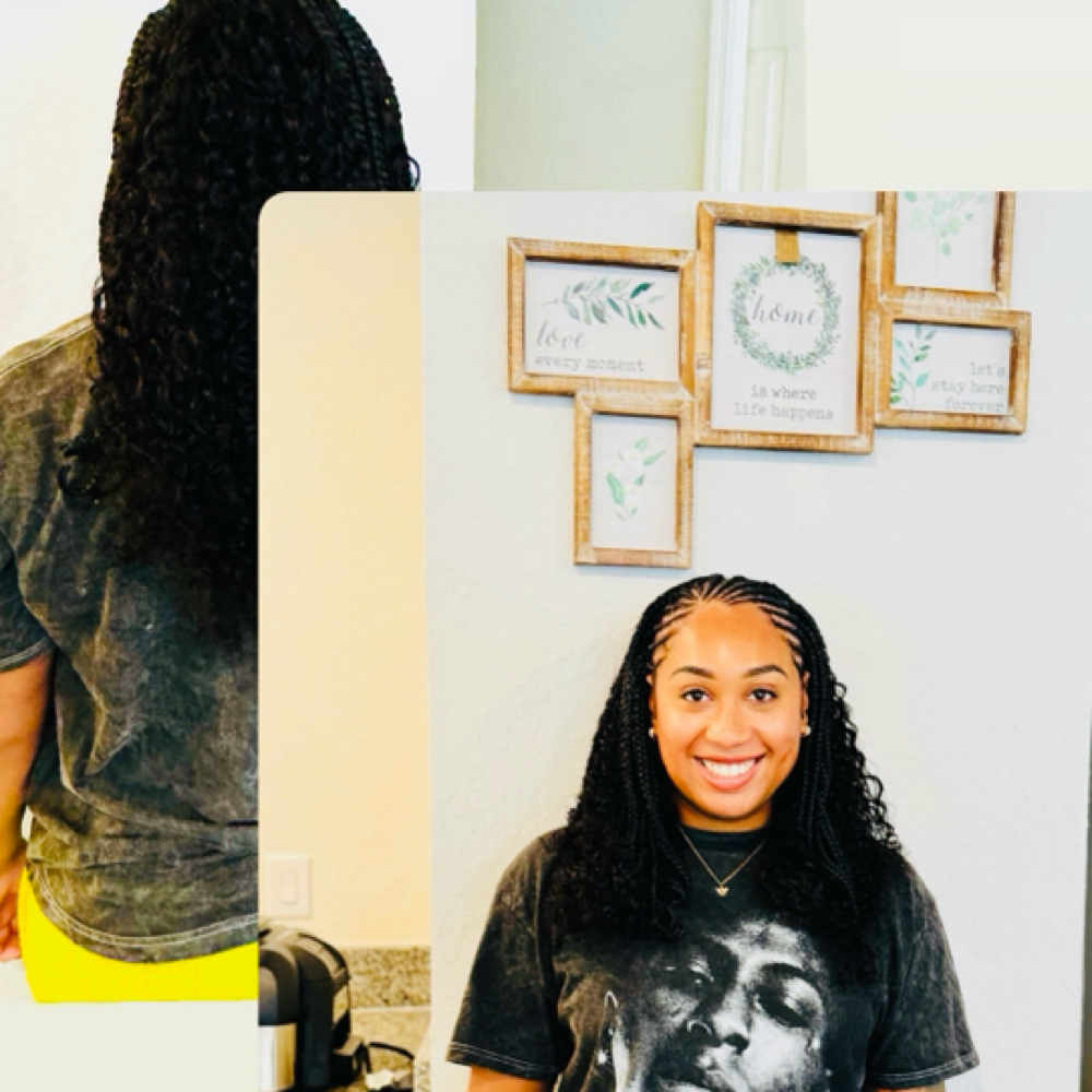 HALF SEW-IN/ HALF CORNROW at BRAIDS_BY_ROX in Riverview, FL