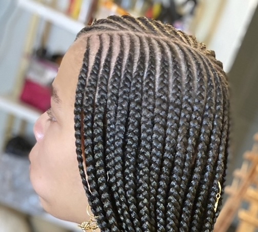 Mid Back Sml 2 Layer Braids