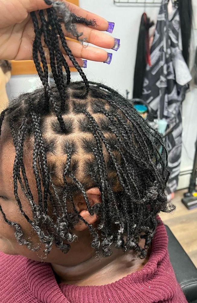 Natural box braids