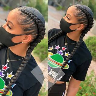 2 Feed In Braids