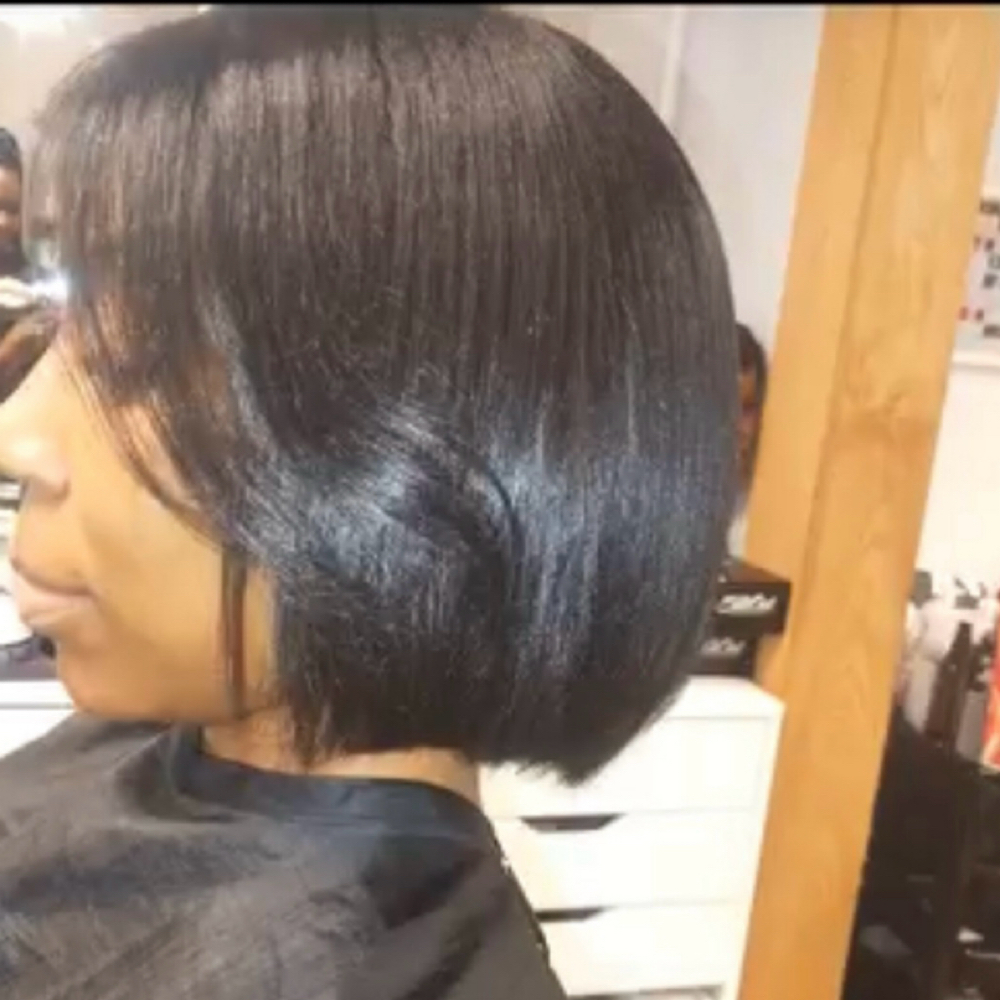 Blowout Above Shoulders at The Oasis Natural Hair Salon in Gibsonville, NC
