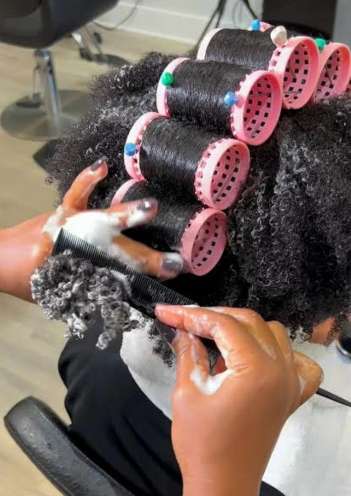 Roller Set at Silked Artistry in Westland, MI