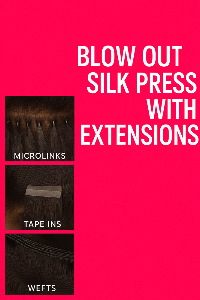 Blow Out / Silk Press with Extensio