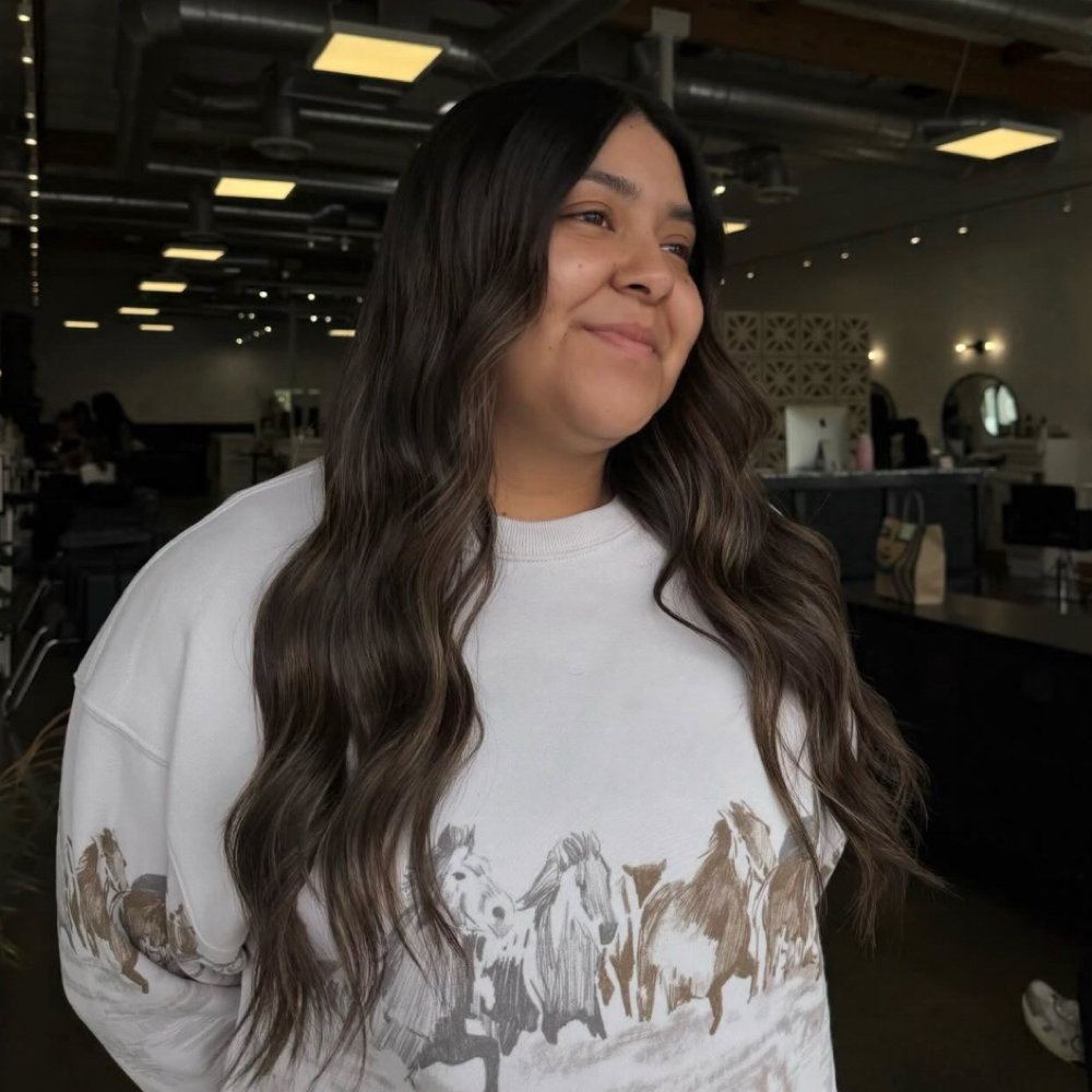 Dimensional Brunette - AB at The Nest Salon in Brea, CA