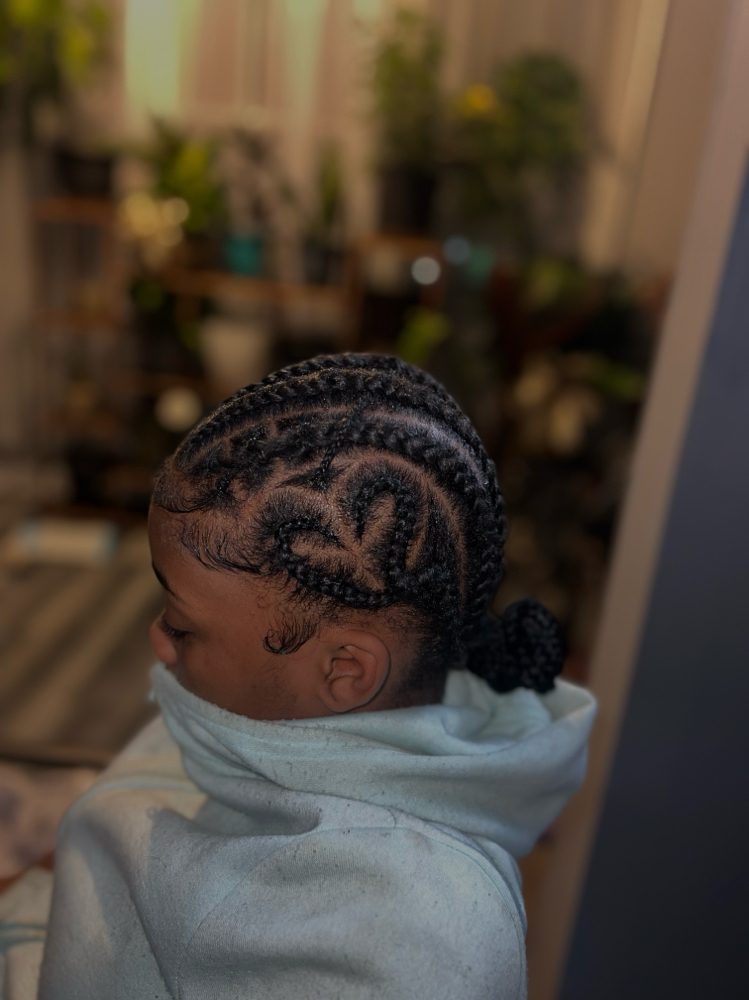 Straight Feed In Braids (Any Style)