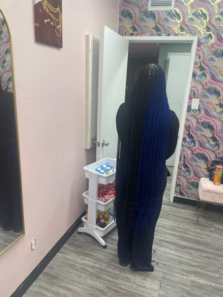 Small Knotless Braids