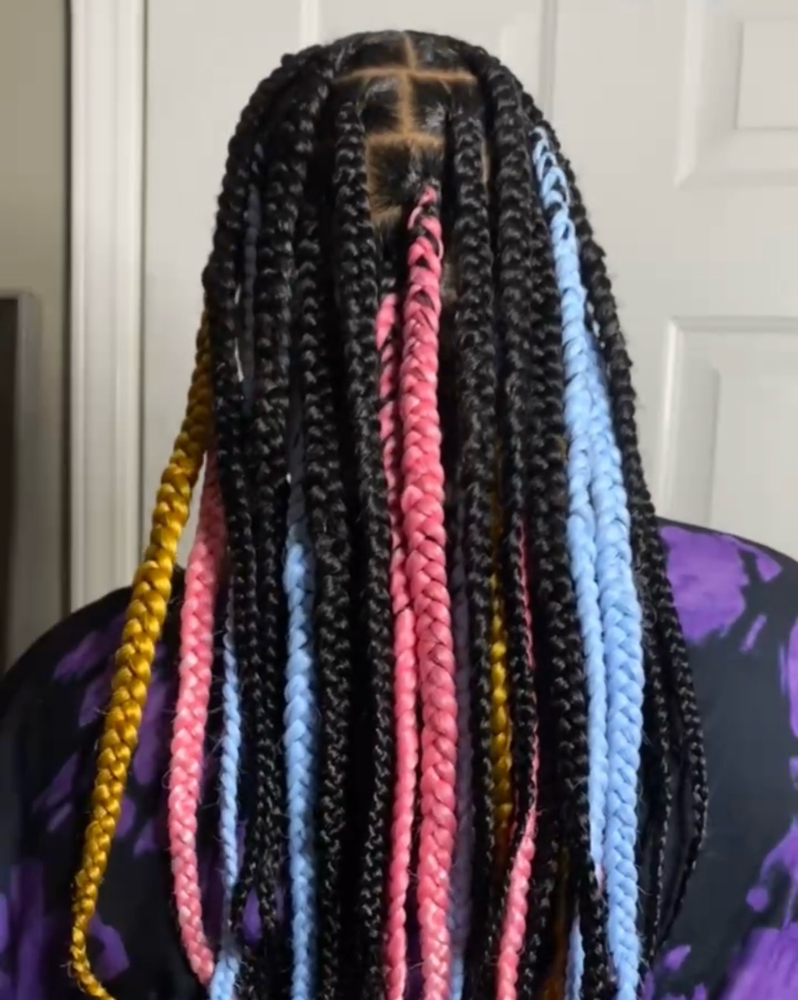 Large Knotless Braids