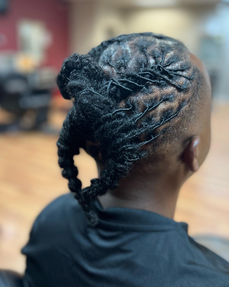 Half Head Loc Retwist & Style