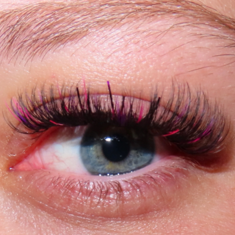 add colored lashes at lauren delvichio in salem, OH