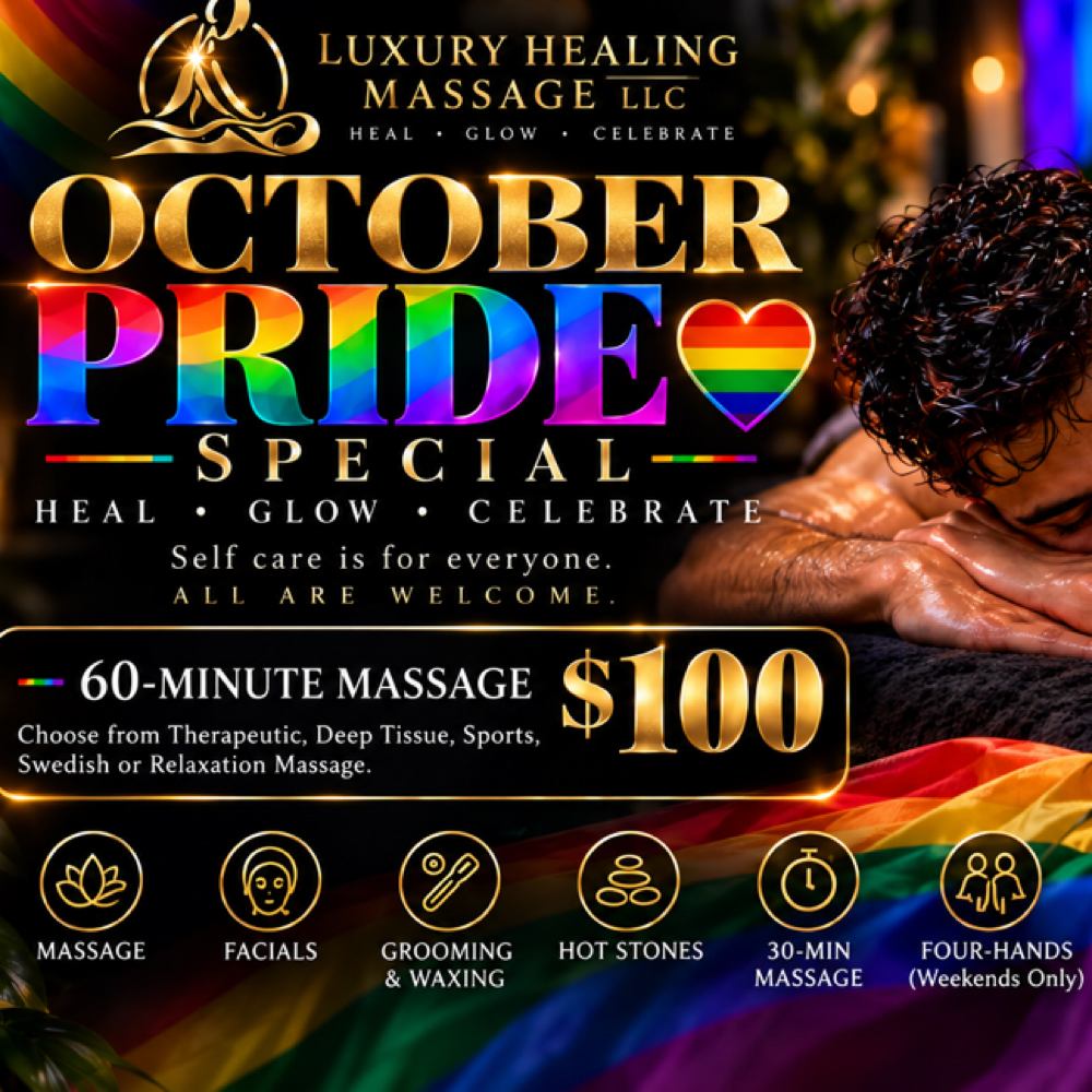 October Pride Special at Luxury Healing Massage in Atlanta, GA