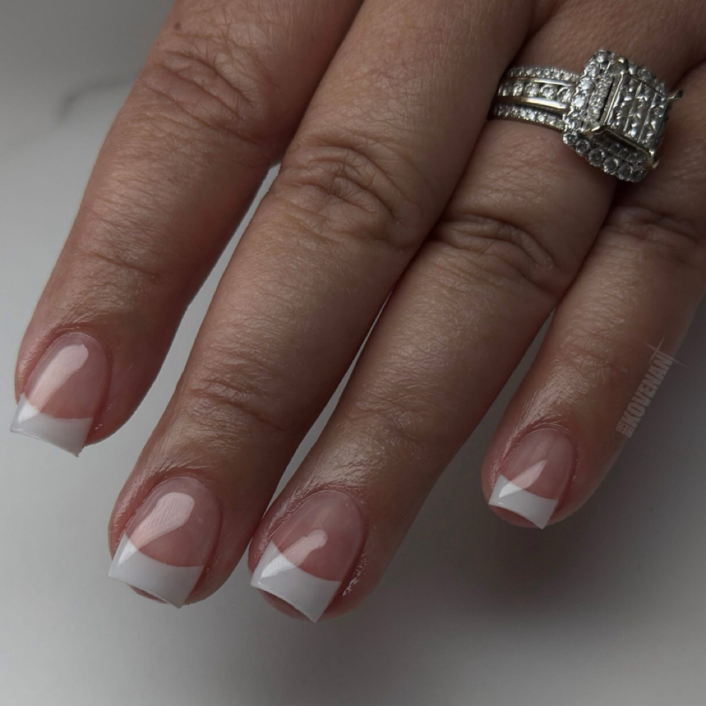 $40 SHORT FRENCHIES at Indulgence Nail Studio in Knoxville, TN