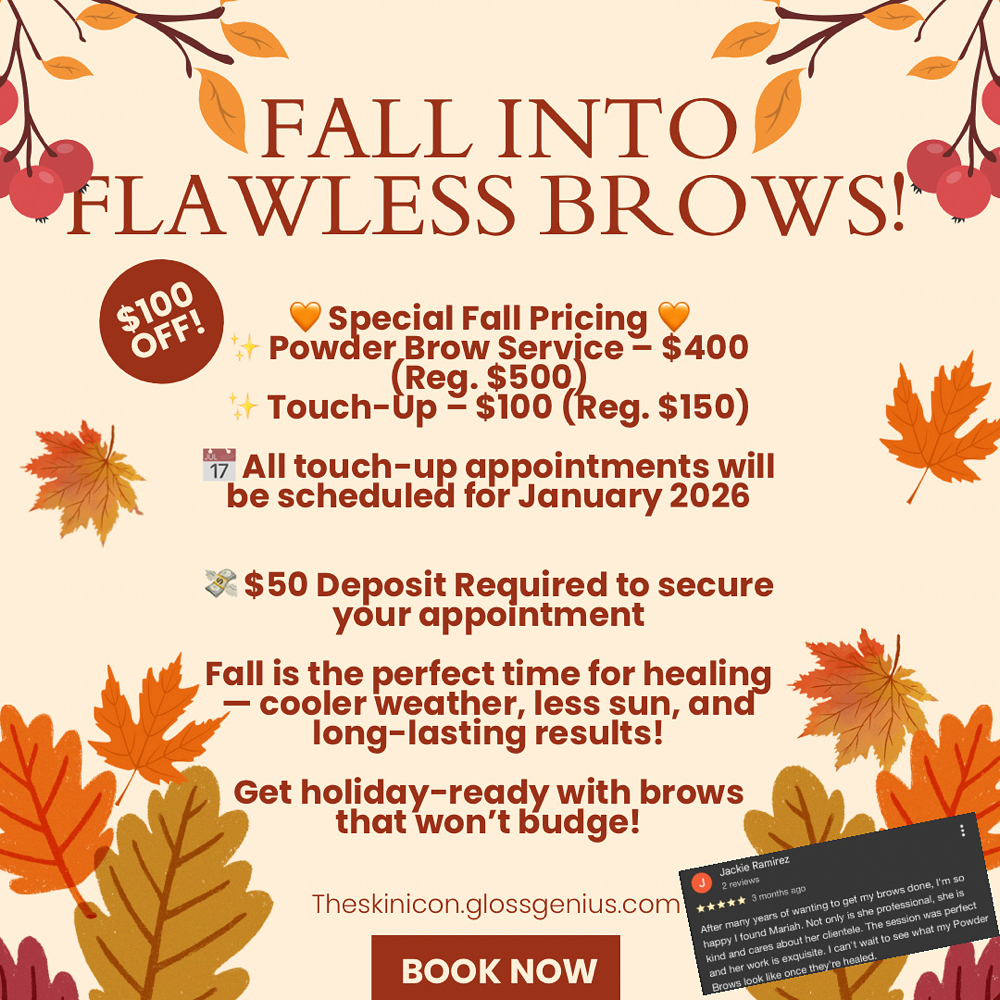 Fall Into Flawless Brows- $400 Sale
