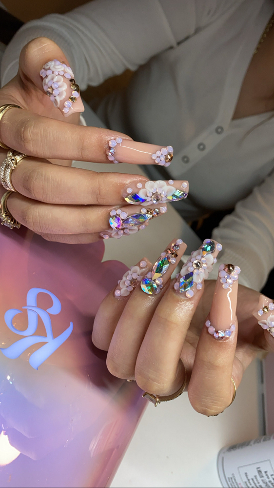 Crystal Or 3d Charms at Nails By Jasmine J in Bakersfield, CA
