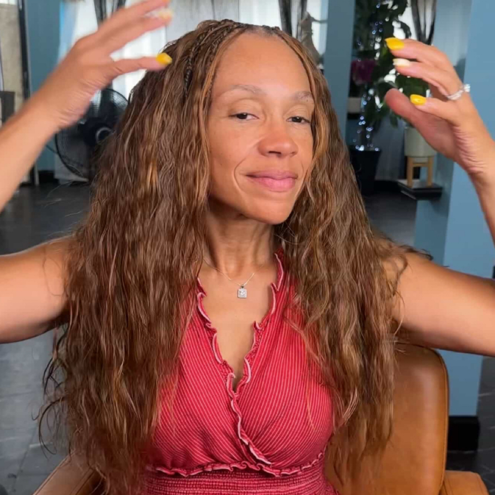 RawVirginBraids(Wavy) MIDBACKLength at Chrisma Braids in Irvington, NJ