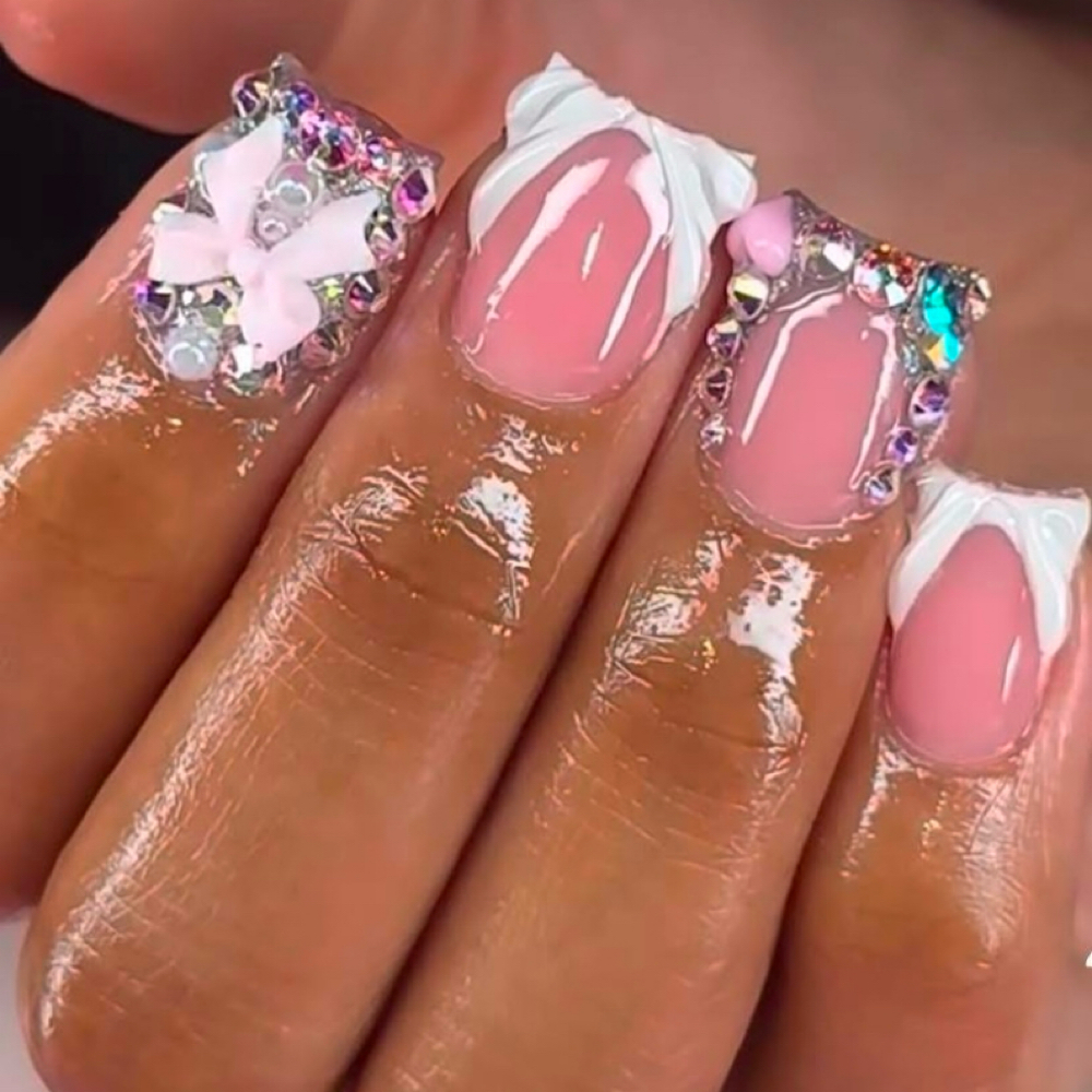 Short Freestyle Frenchies at Nail Vigilante in Newalbany, IN