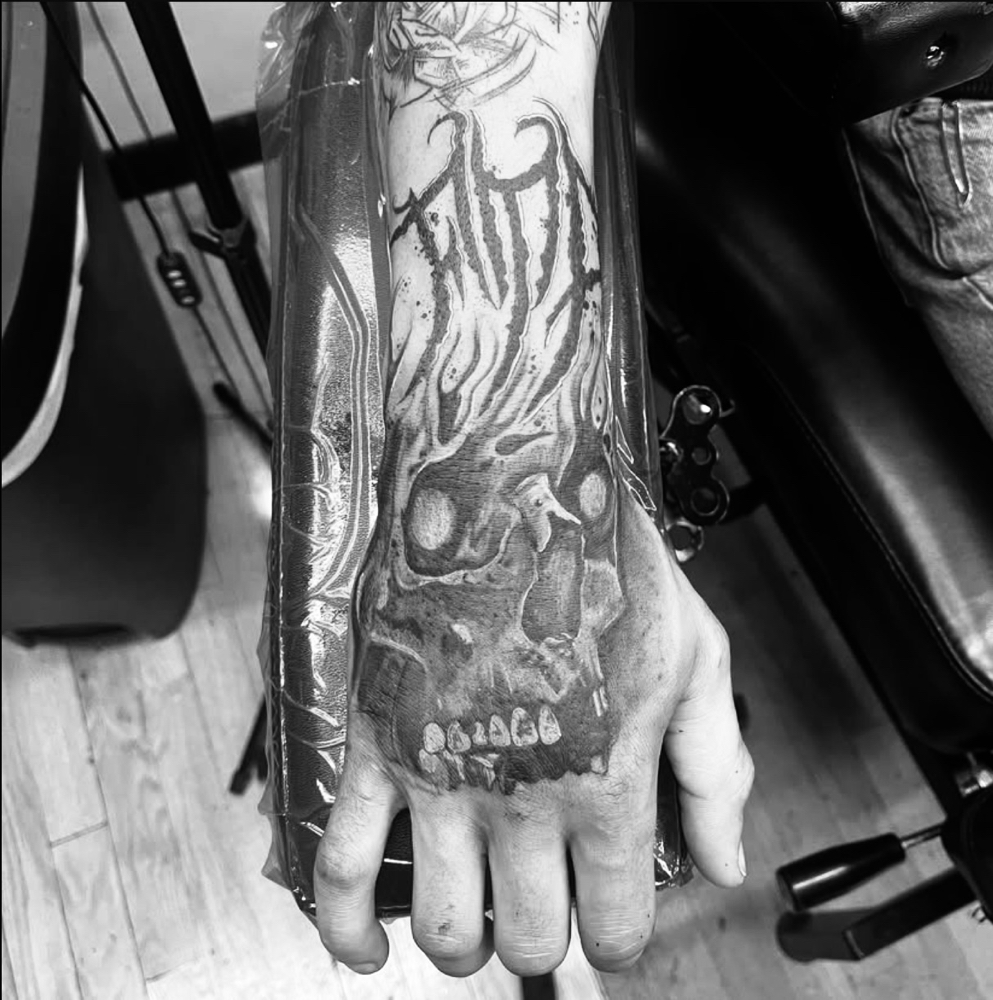 Hand Tattoo at Selena Maria Tattoos in Greece, NY