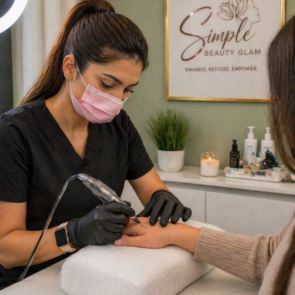 Fine Line & Tiny Tattoos at Simple Beauty Glam | 3D Areola & Procell Microchanneling in Apollo Beach, FL