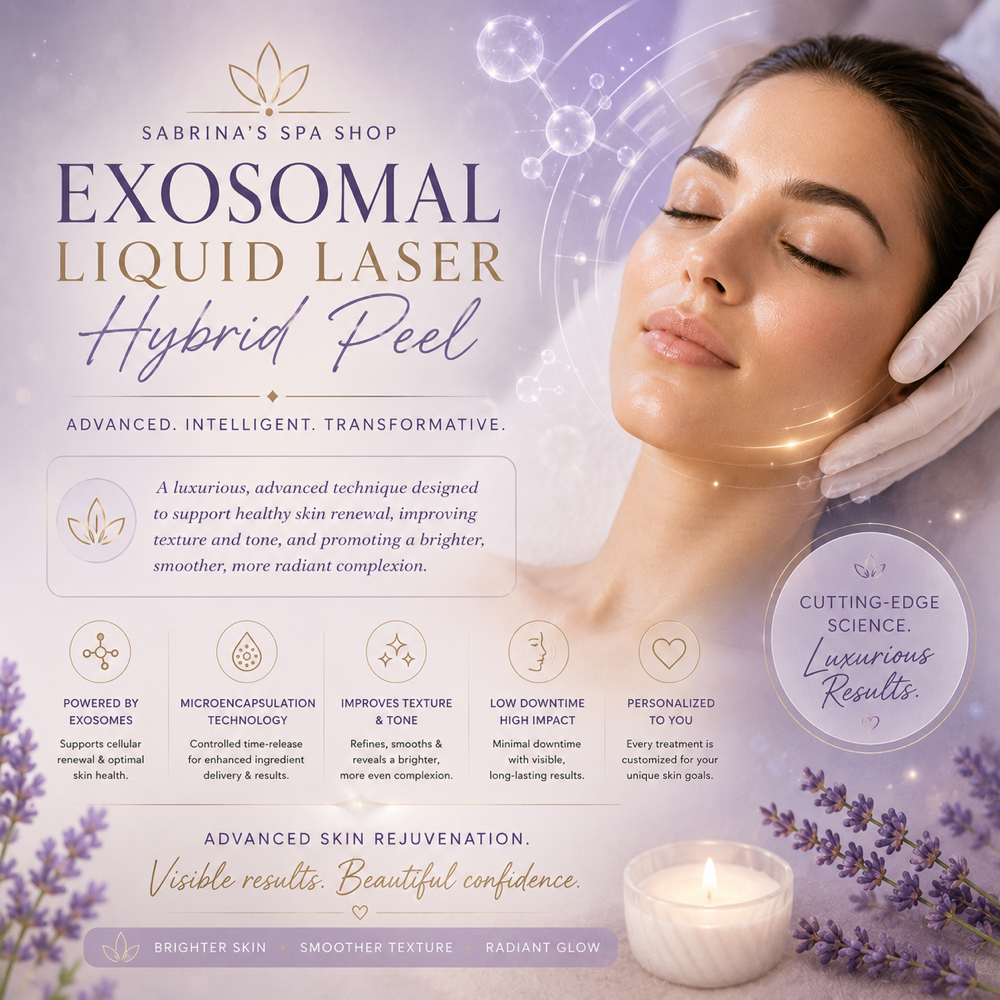 Exosomal Liquid Laser Hybrid Peel at Sabrina’s Spa Shop in Spring Hill, FL