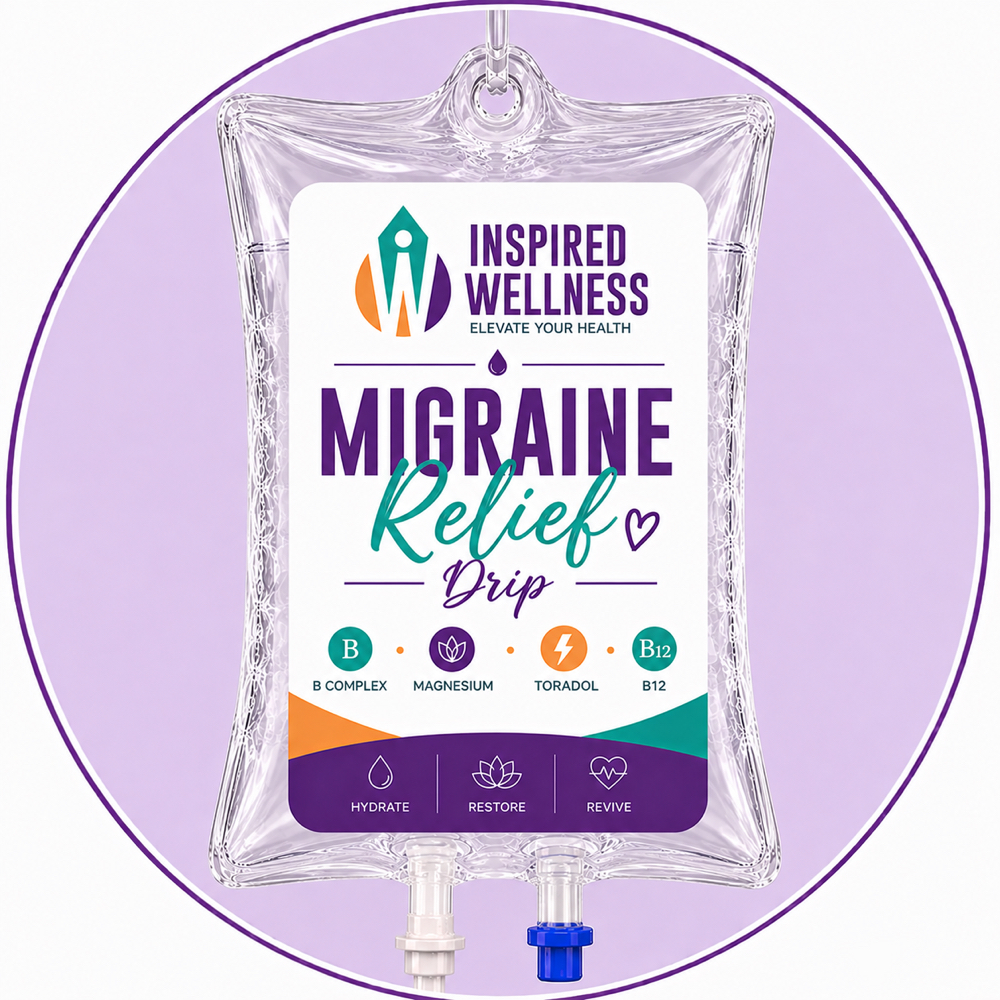 Migraine Relief Drip 💆 at Inspired Wellness in Hallandale Beach, FL