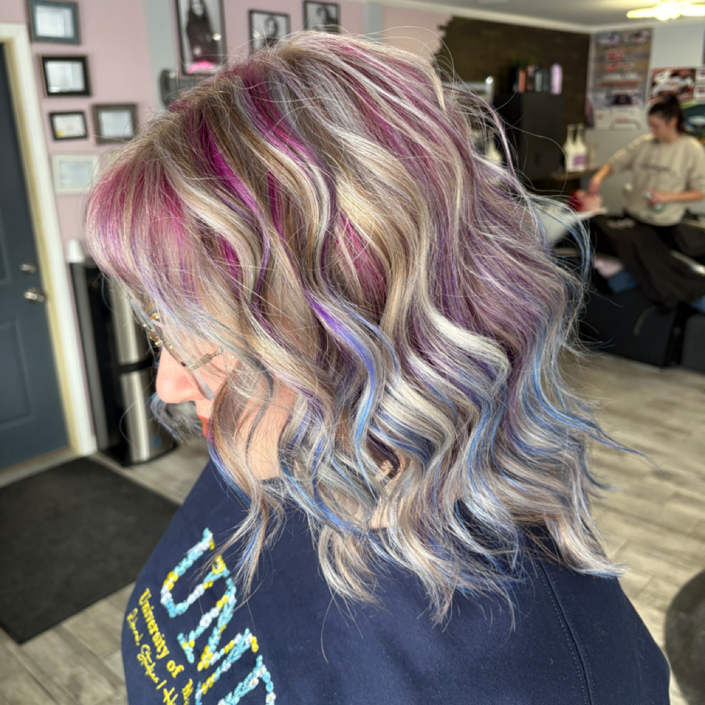 Vivids at Backroad Beaute' Salon in Clio, MI