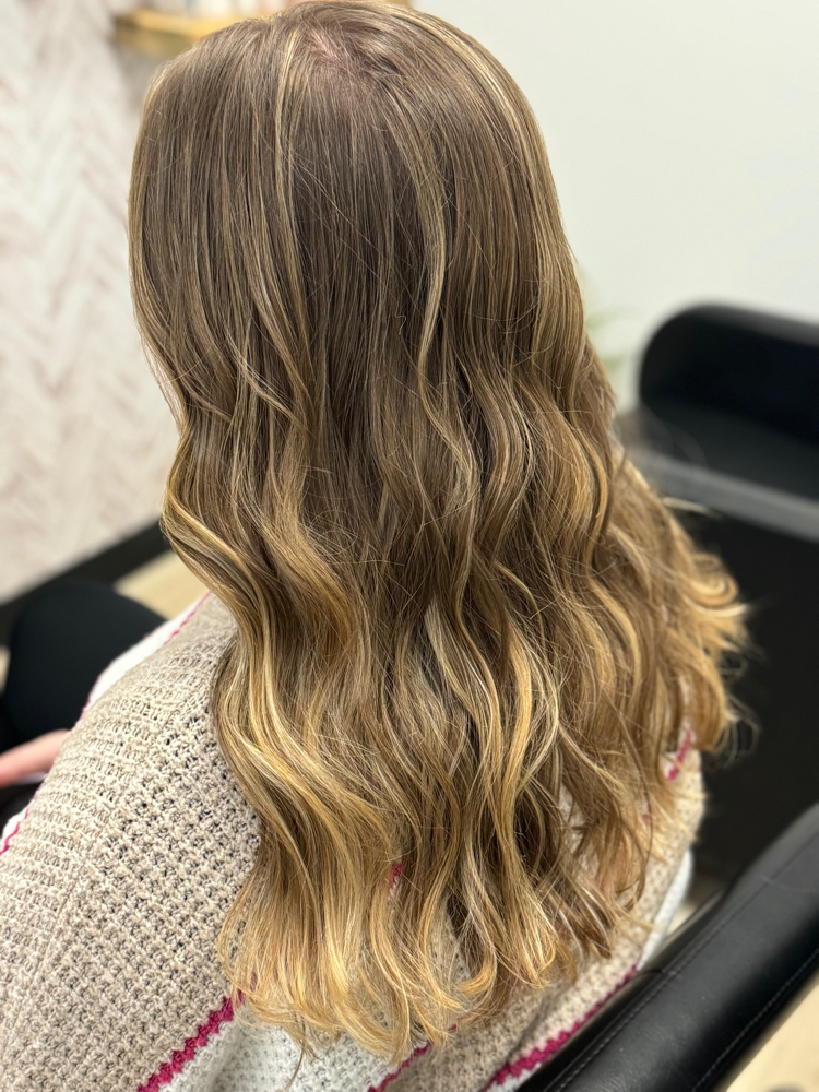 Color Partial Highlight And Haircut