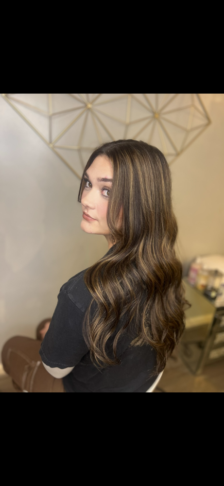 Root Color And Lowlights at Aaliyah  Hatfield in Belfry, KY