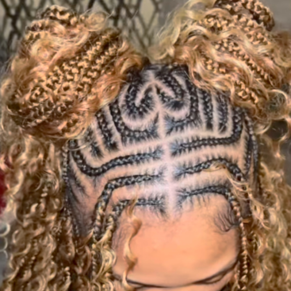 Fulani Knotless Boho Braids at Eryka’s Hair Couture in Midlothian, IL
