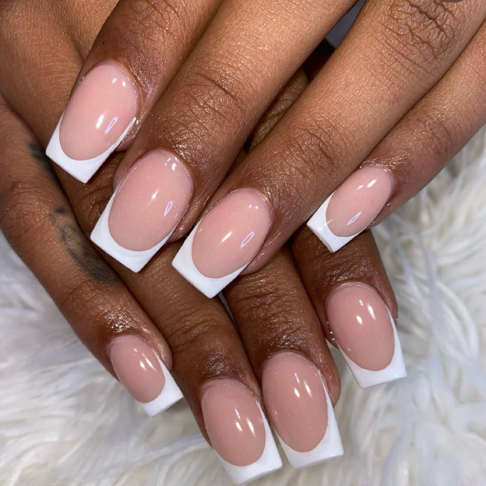 Short Full Set Frenchies/1 Color at Foreign Polish Llc in Brooklyn, OH
