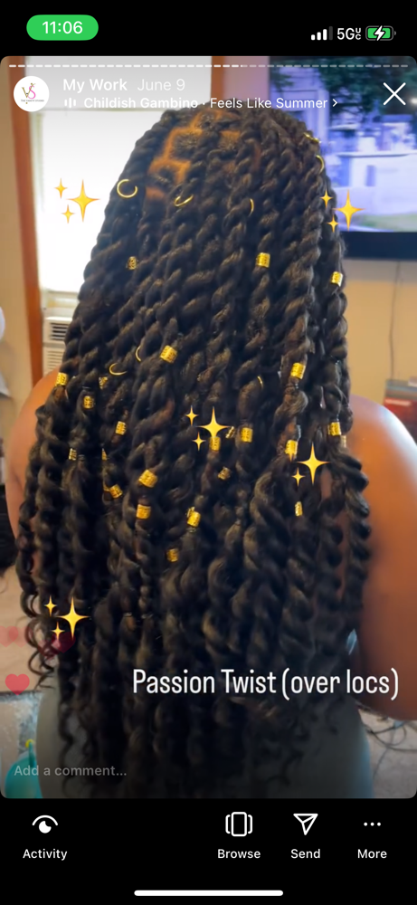 Passion Twist (Over Locs)