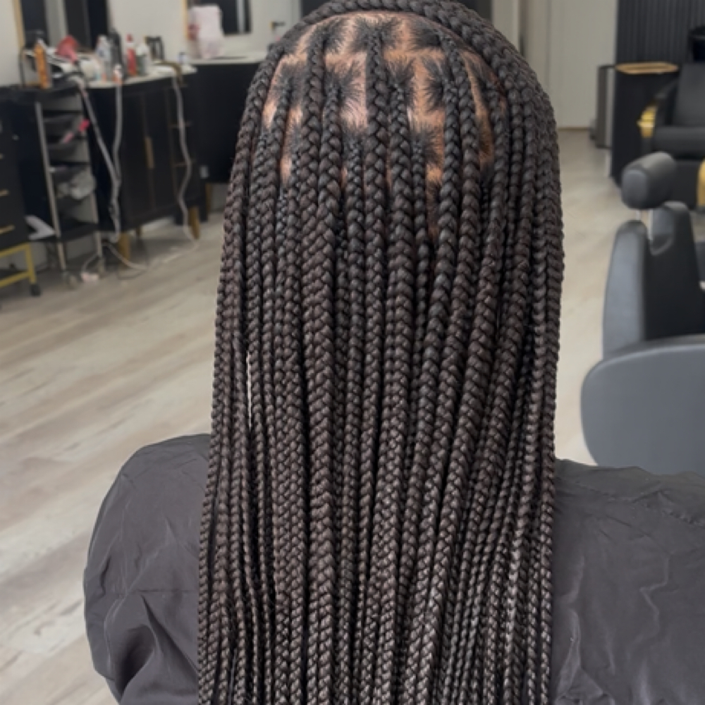 Medium Knotless Braids at HAIR ART 77 in Homewood, IL