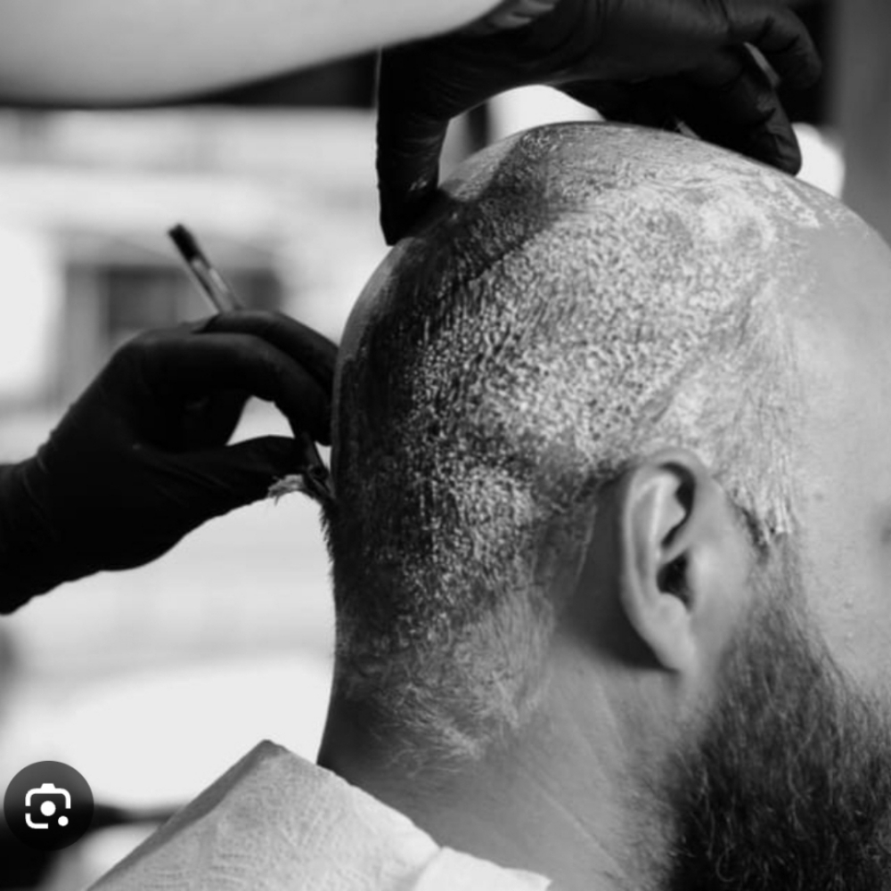 Head Shave at Shear Gods in Quilcene, WA