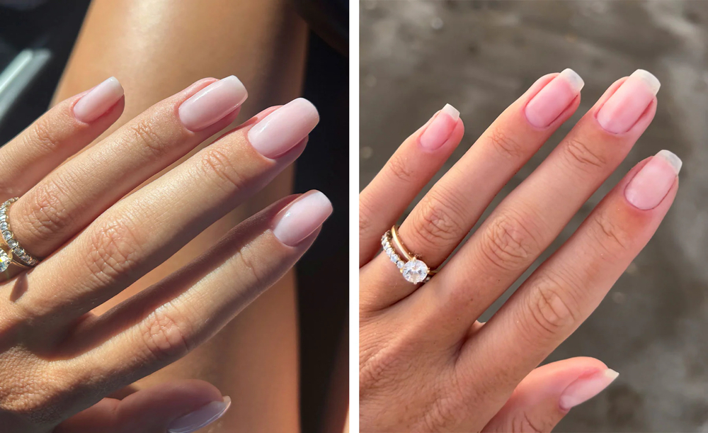 Gel polish change on real nails