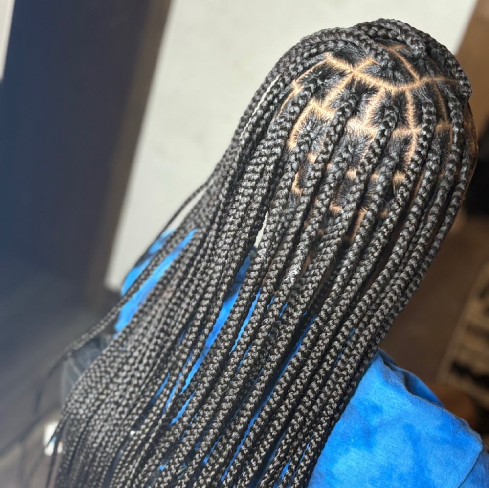 Medium Knotless Braids at Hands Of Beauty By Kevionna in Racine, WI
