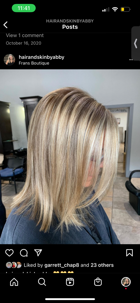 Roots & Highlights + Cut + Blowdry at Abigail  Chapman in Jacksonville, FL