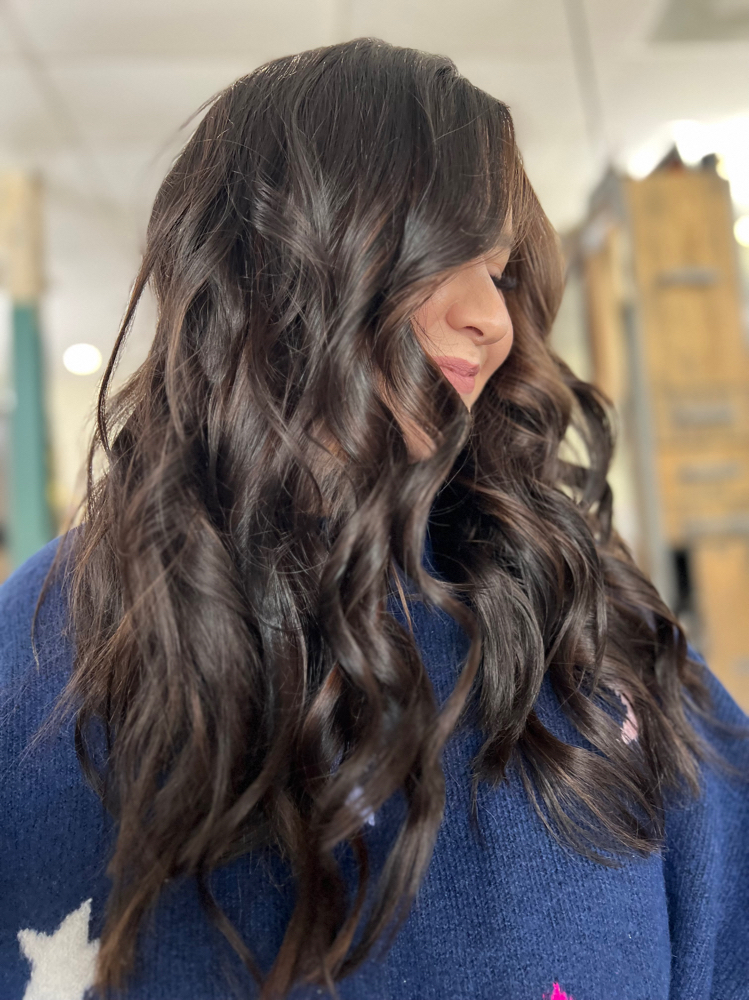 Blowout with Curling/flat Iron