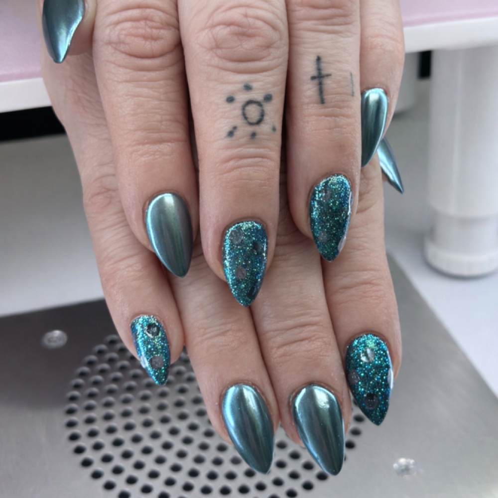 Chrome at The Nail Vault in Williamsburg, VA