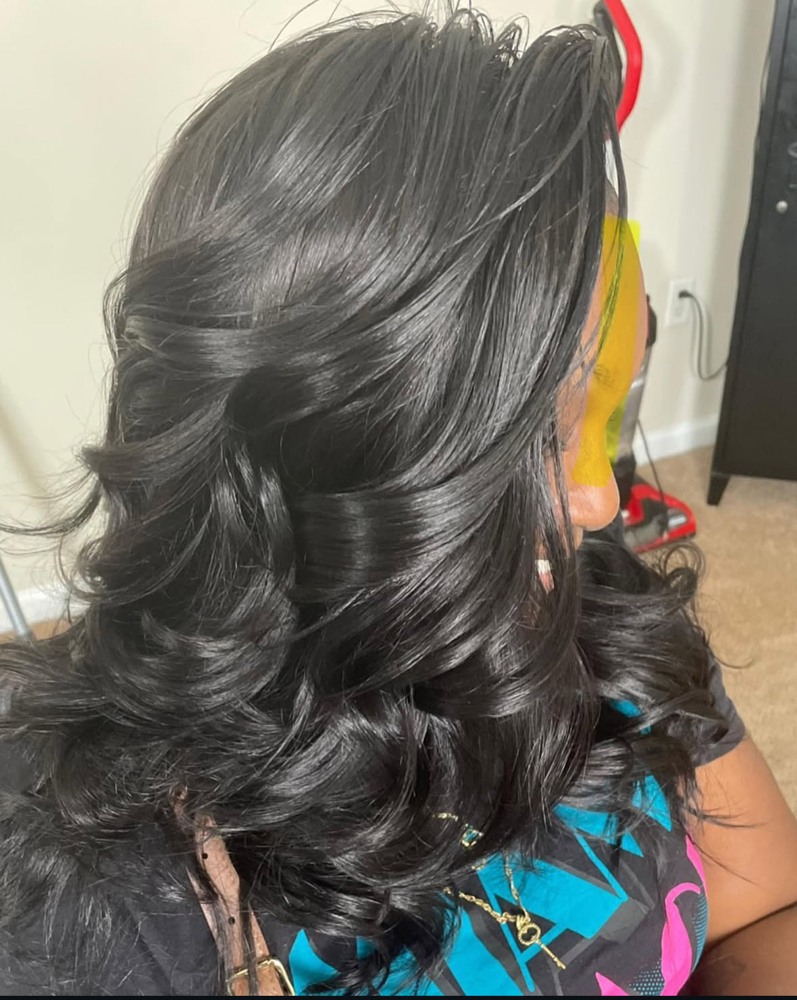 RELAXER TREATMENT SILK PRESS at Onyx in Hampton Va, VA