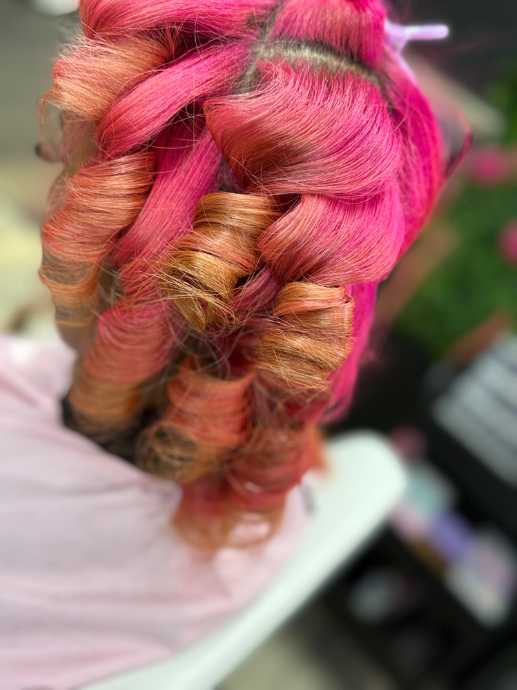 Silk Press + Curls/Body