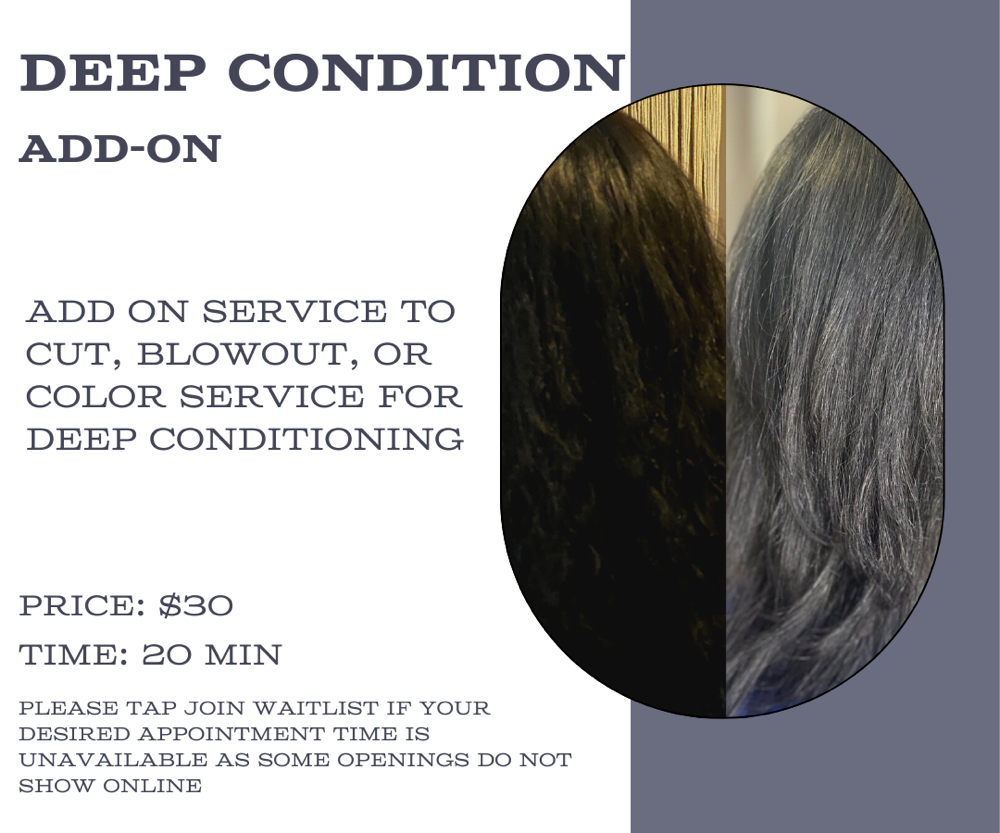 Deep Conditioning Add-on at The Social Salon and Aesthetics in Statesboro, GA
