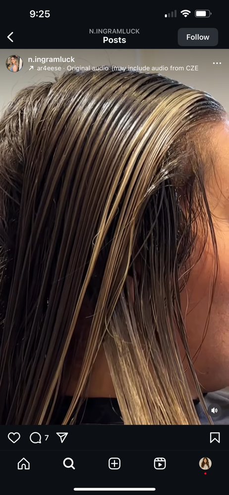 Toner & Blowout at Casey Hair Artistry in Southlake, TX