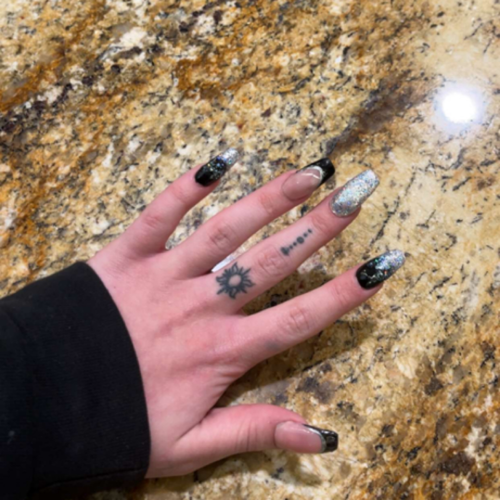 Long Acrylic Backfill at Nails By Morgan in Cottage Grove, OR