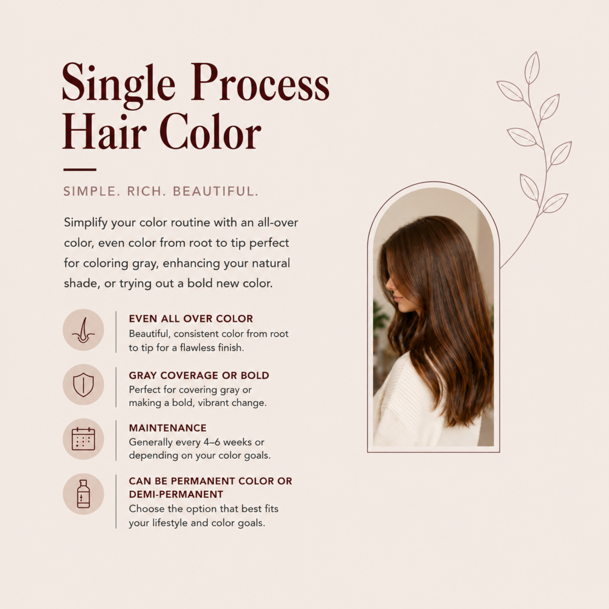 Single Process Hair Color at Hair by Jenifer M in San Marcos, TX