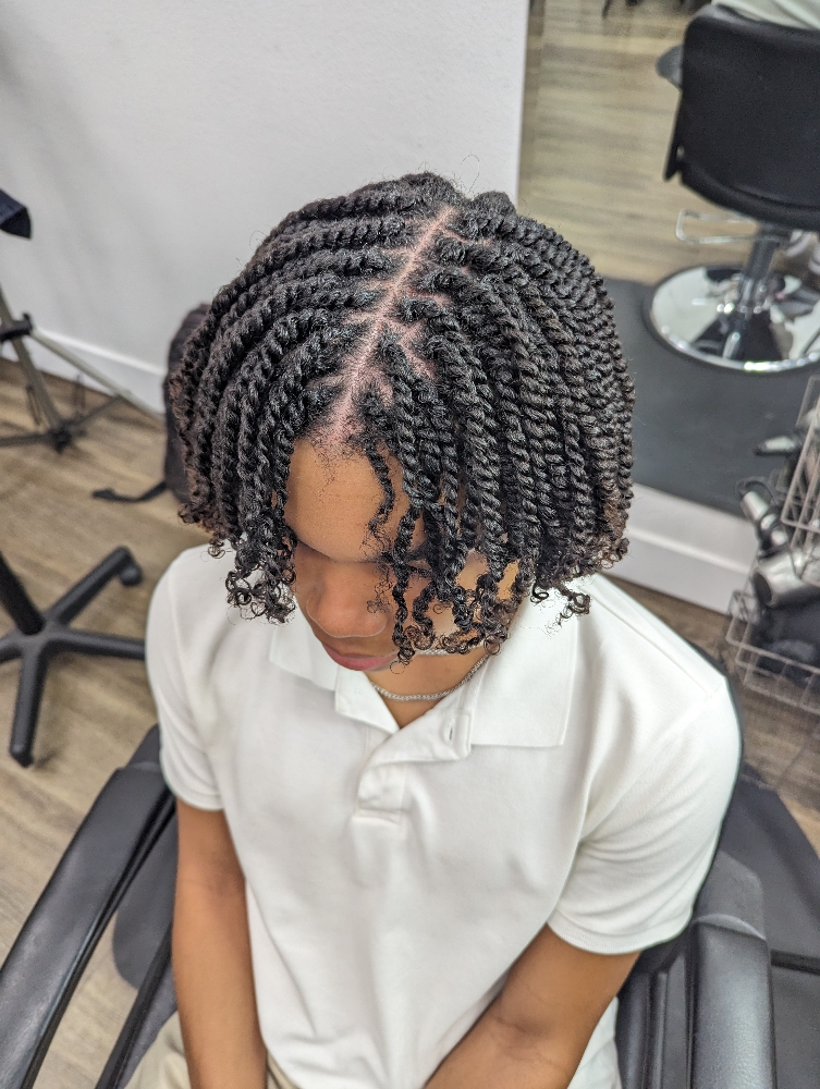 Two Strand Twist (Natural Hair) at Iconic Shavonne Salon & Haircare in Location, CA