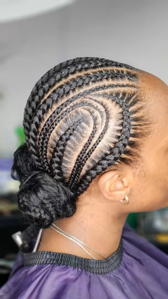 Stitch Cornrows at MaryamuAfricanbraids in Newark, NJ