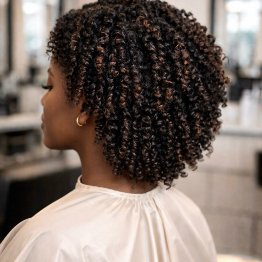 The Textured Wai: Braid/Twist-out at The Hair Wai in Charlotte, NC