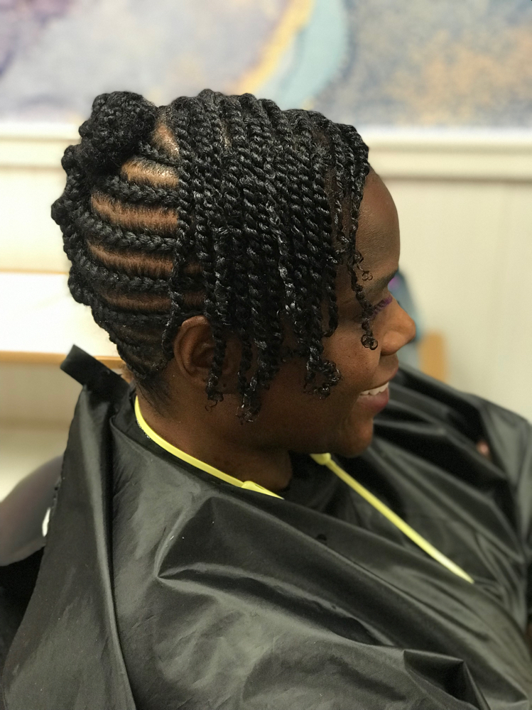 Braided / Flat Twist Updo